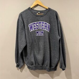 Western University Mom Comfy Crew Sweater